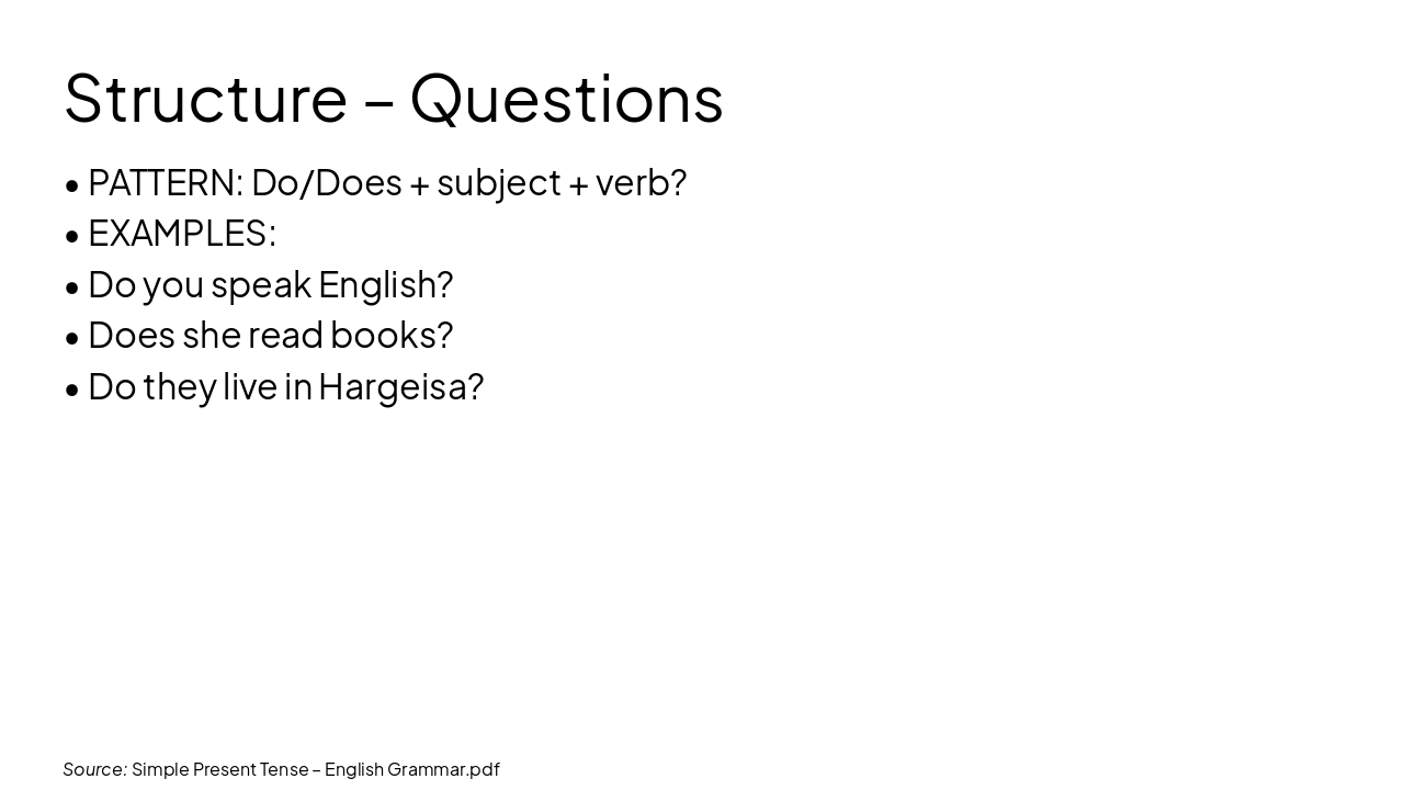 Slide 6 - Structure – Questions