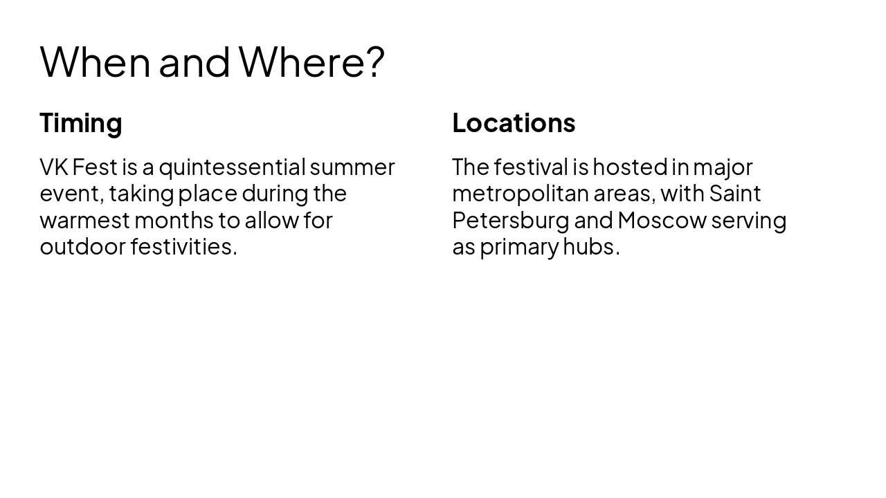 Slide 4 - When and Where?