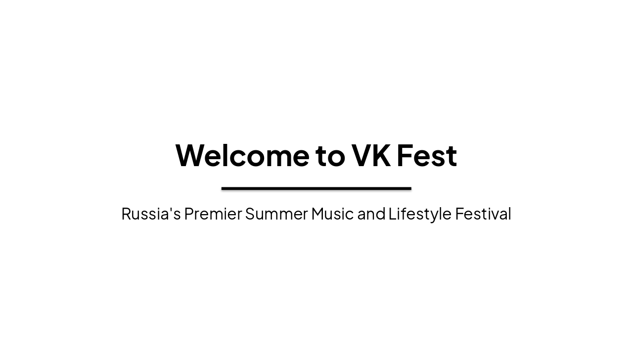 VK Fest: Russia's Premier Music & Lifestyle Festival