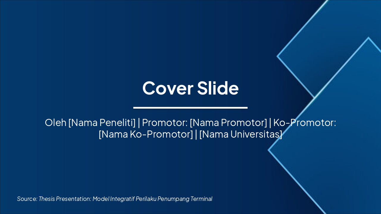 Model Integratif Perilaku Penumpang Terminal Bungurasih (50 