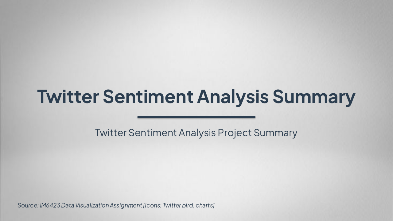 Slide 1 - Twitter Sentiment Analysis Summary