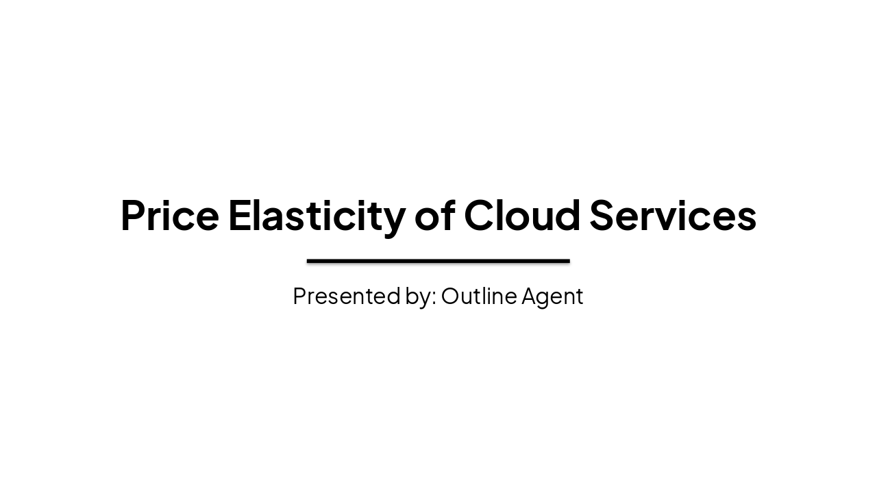 Price Elasticity of Cloud Services for CS Students