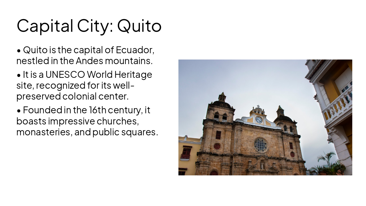 Slide 3 - Capital City: Quito