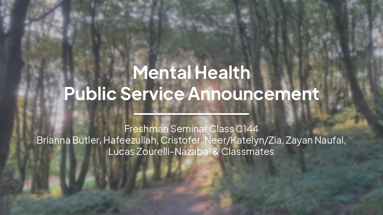 Mental Health Public Service Announcement: Understanding OCD, Anxiety, Depression, ADHD, and PTSD