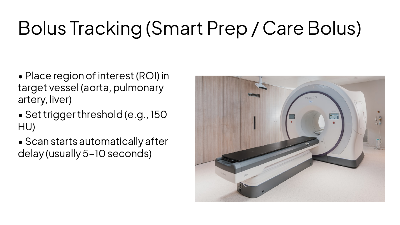 Slide 12 - Bolus Tracking (Smart Prep / Care Bolus)