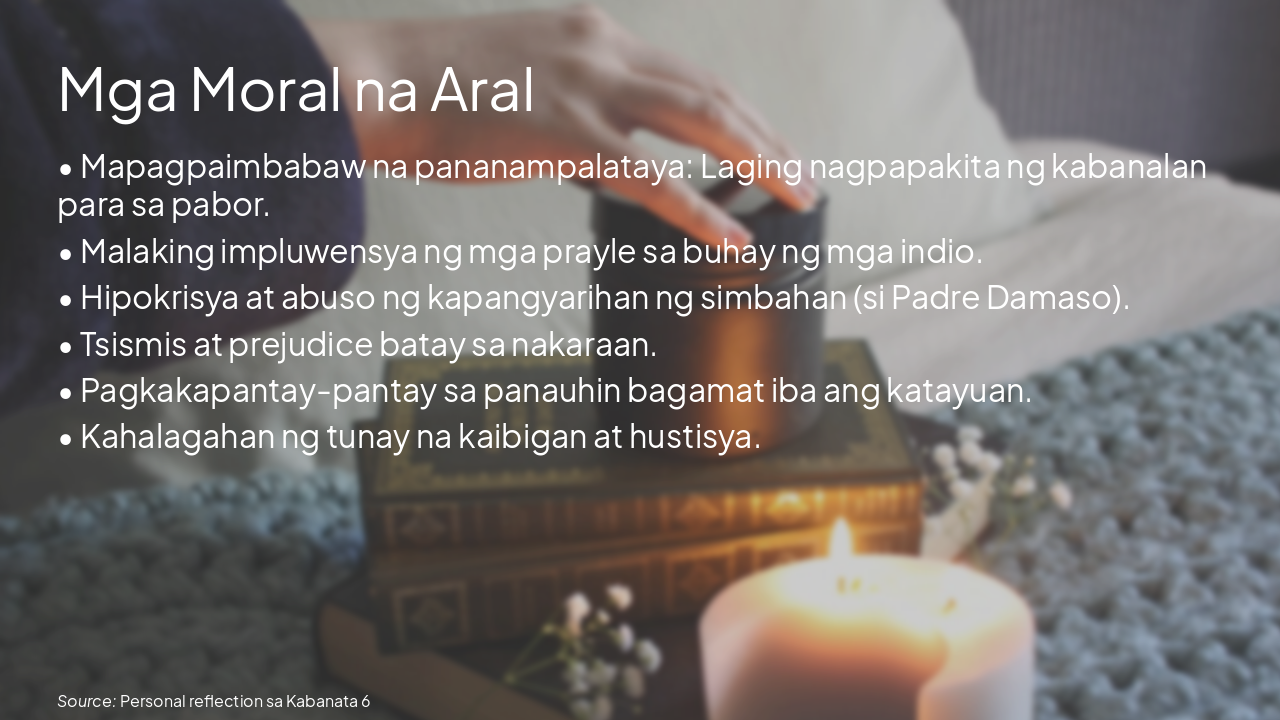 Slide 6 - Mga Moral na Aral