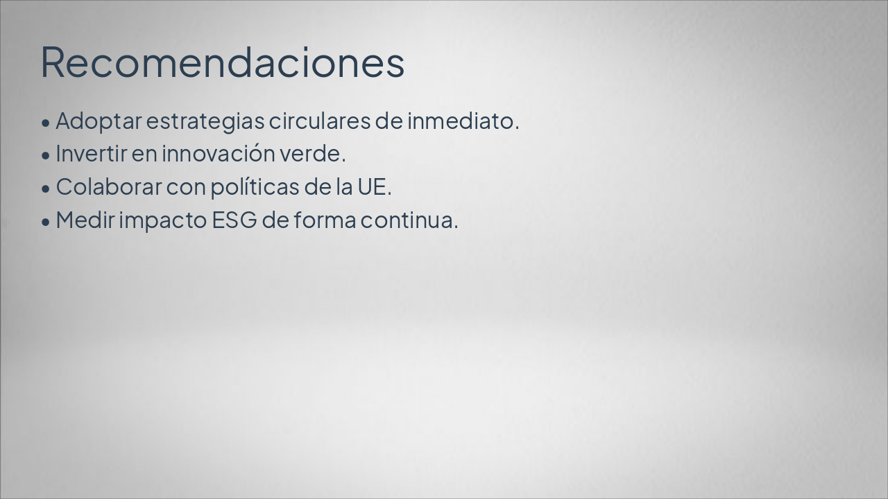 Slide 9 - Recomendaciones