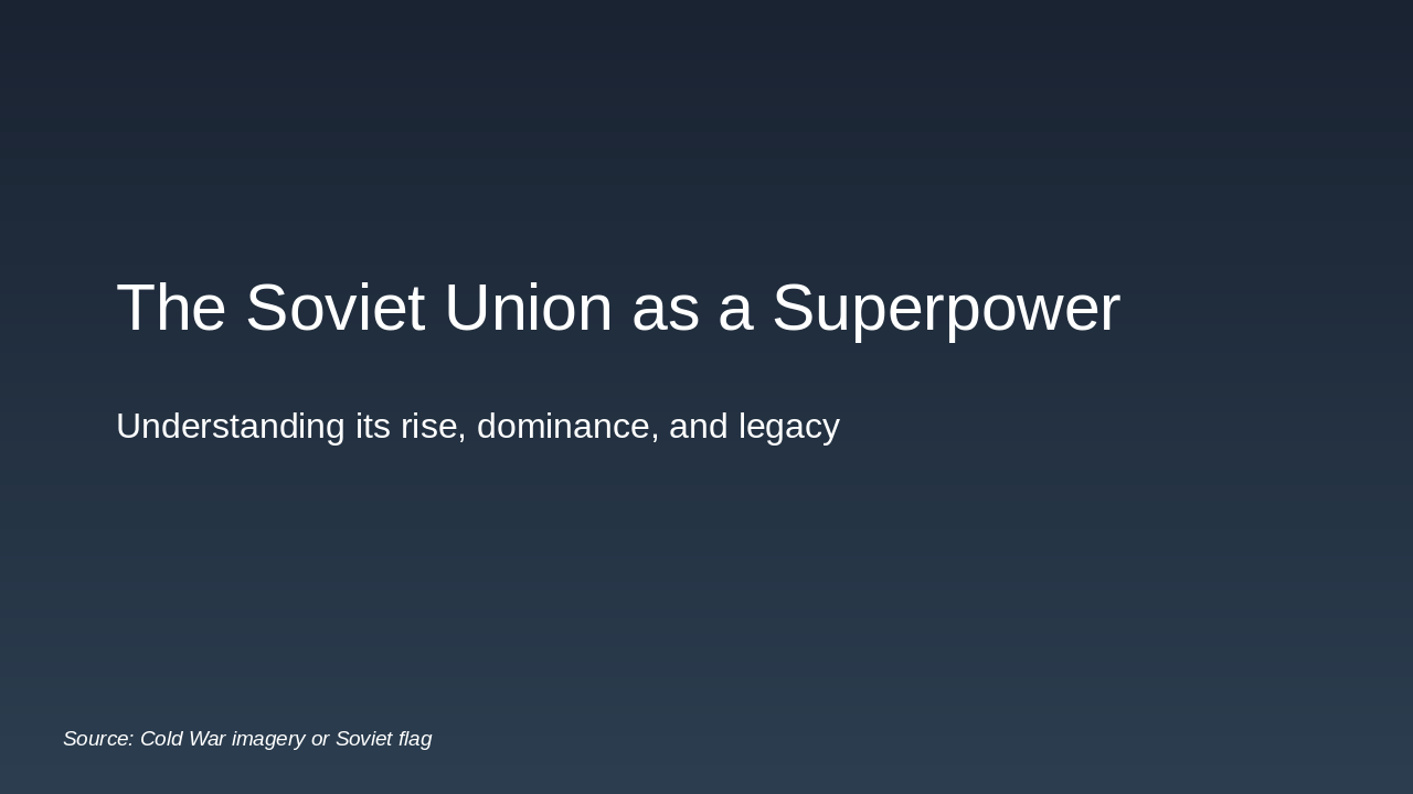 USSR Superpower: Rise, Reign, Ruin (32 chars)