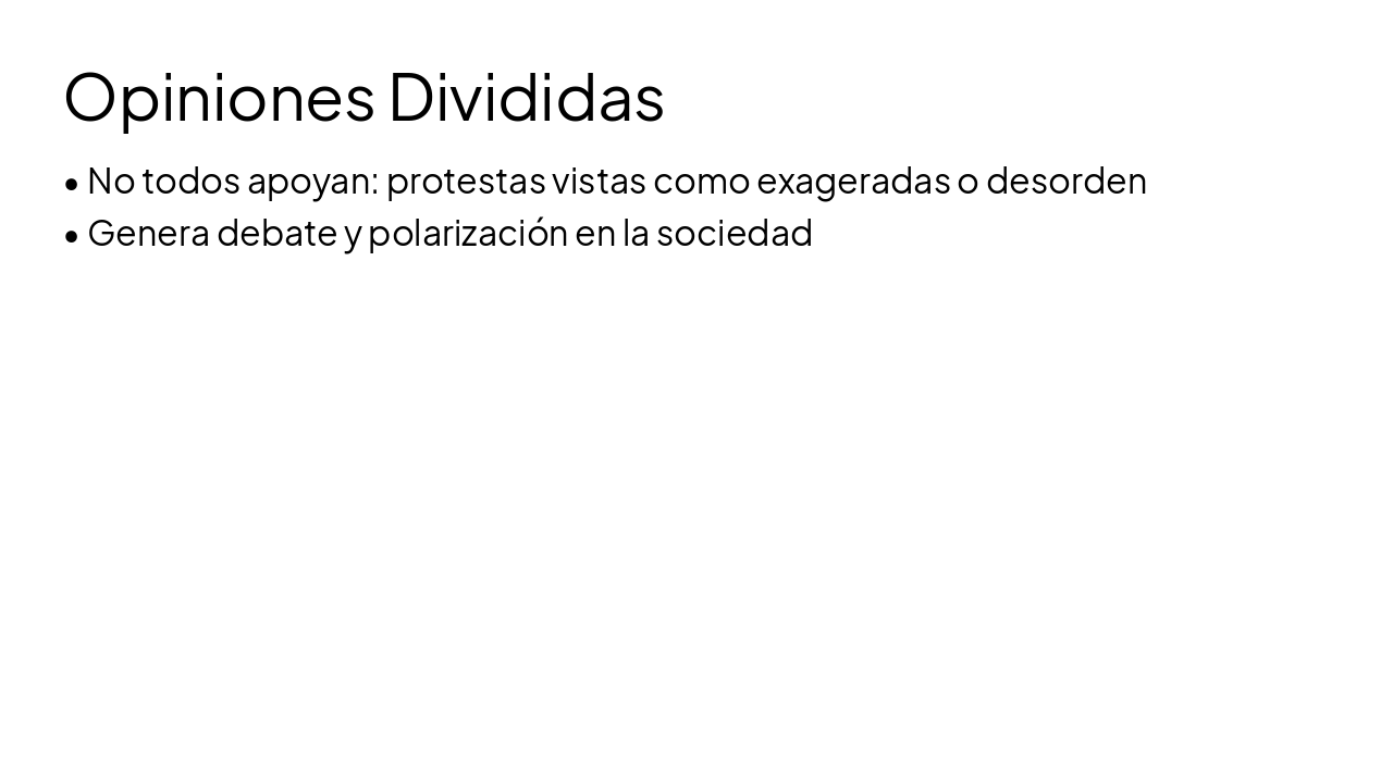 Slide 17 - Opiniones Divididas