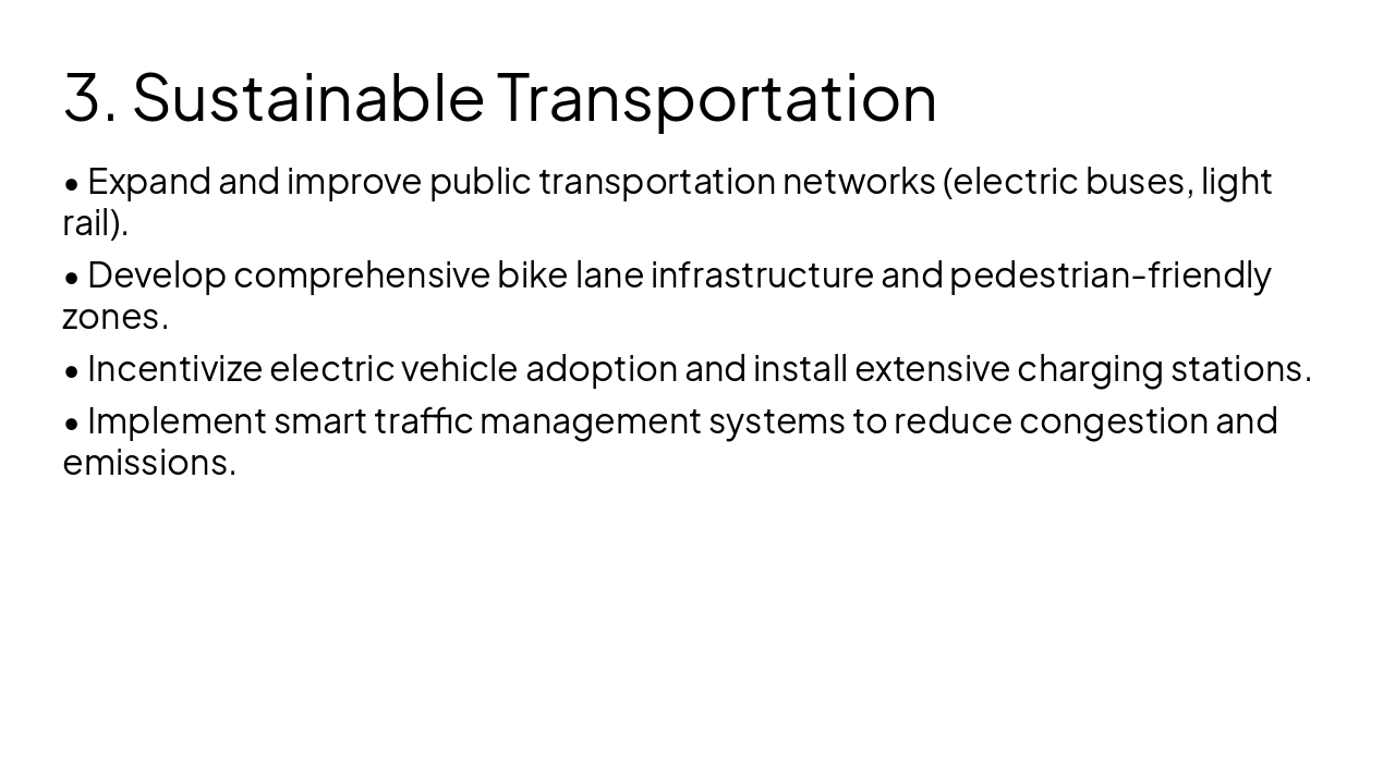 Slide 10 - 3. Sustainable Transportation