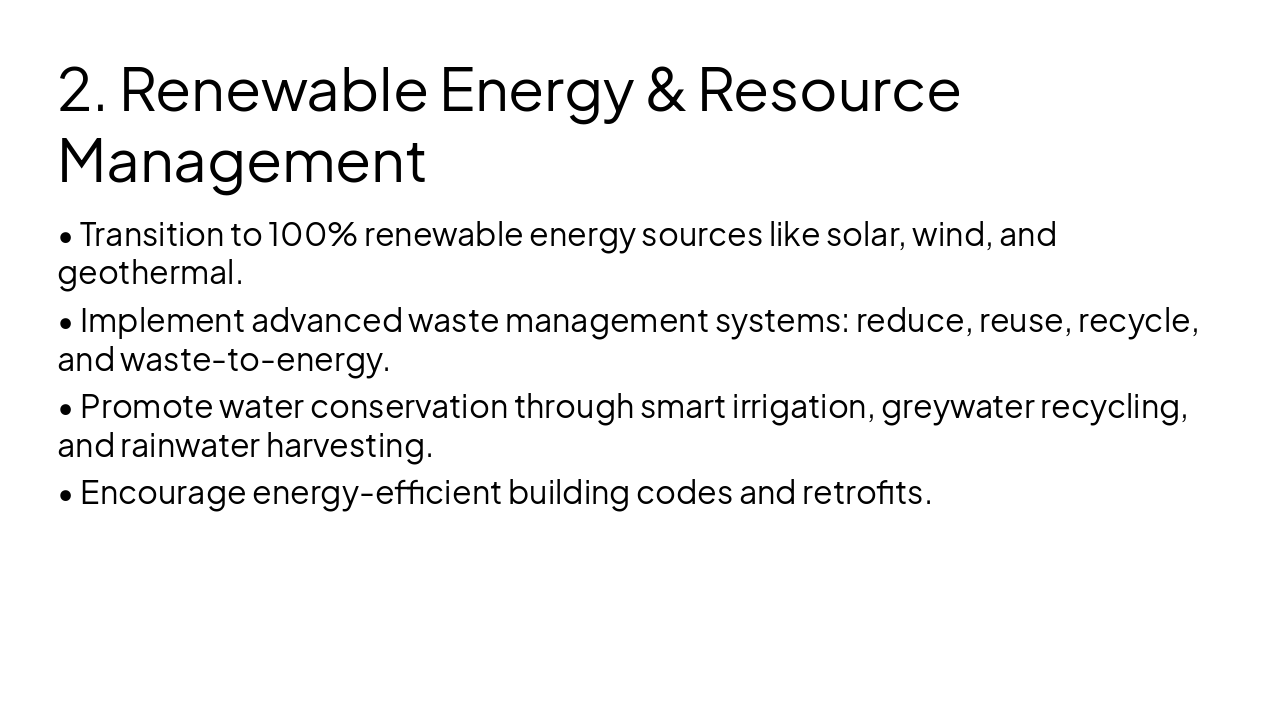 Slide 8 - 2. Renewable Energy & Resource Management