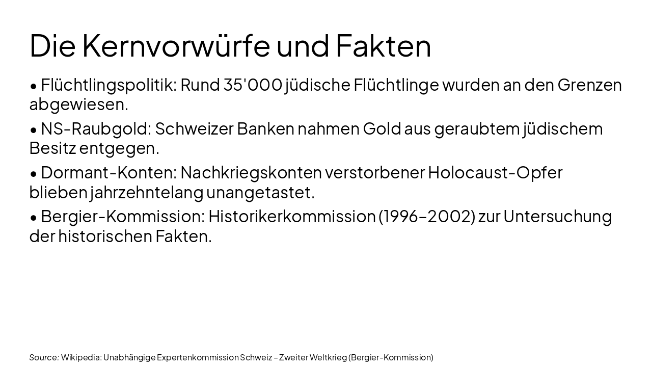 Slide 2 - Die Kernvorwürfe und Fakten