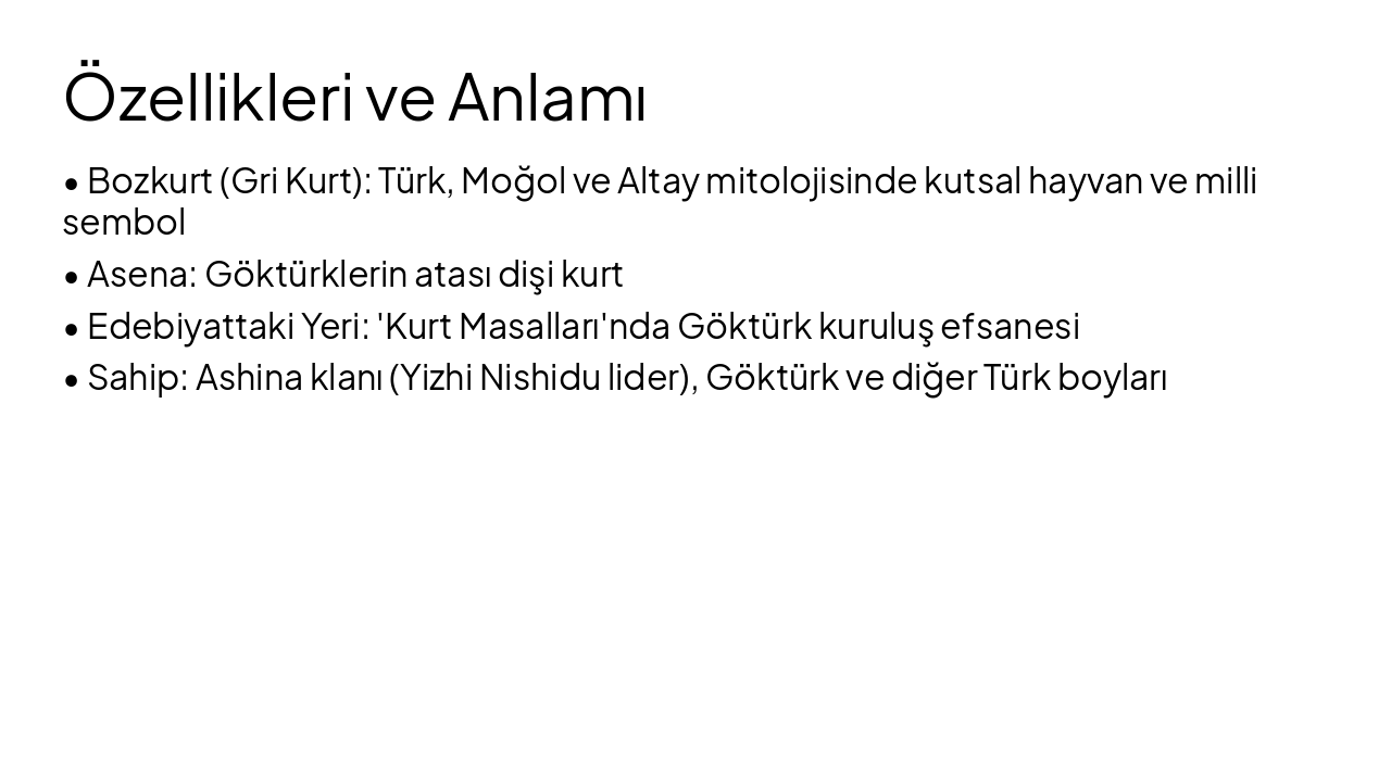 Slide 6 - Özellikleri ve Anlamı