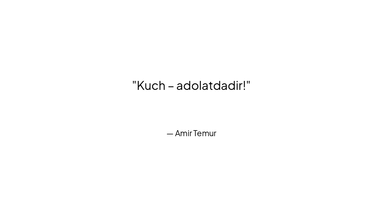 Slide 5 - Amir Temurning shiori