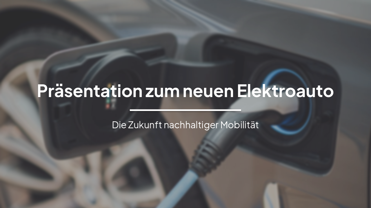 Neues Elektroauto: Zukunft der Mobilität