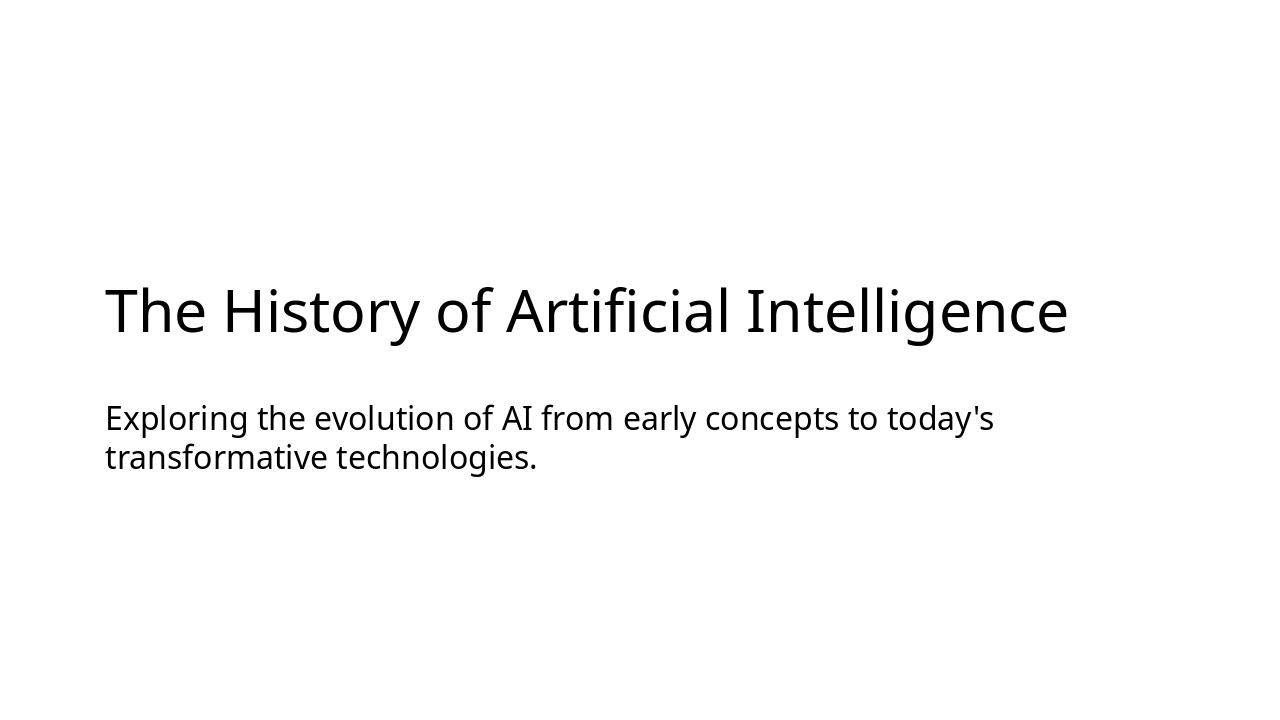 AI History: Turing to Transformers (32 chars)