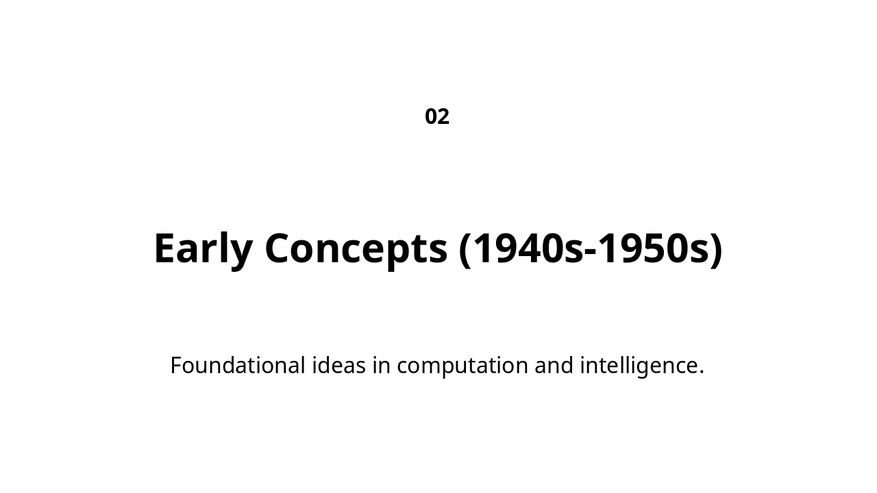 Slide 3 - Early Concepts (1940s-1950s)