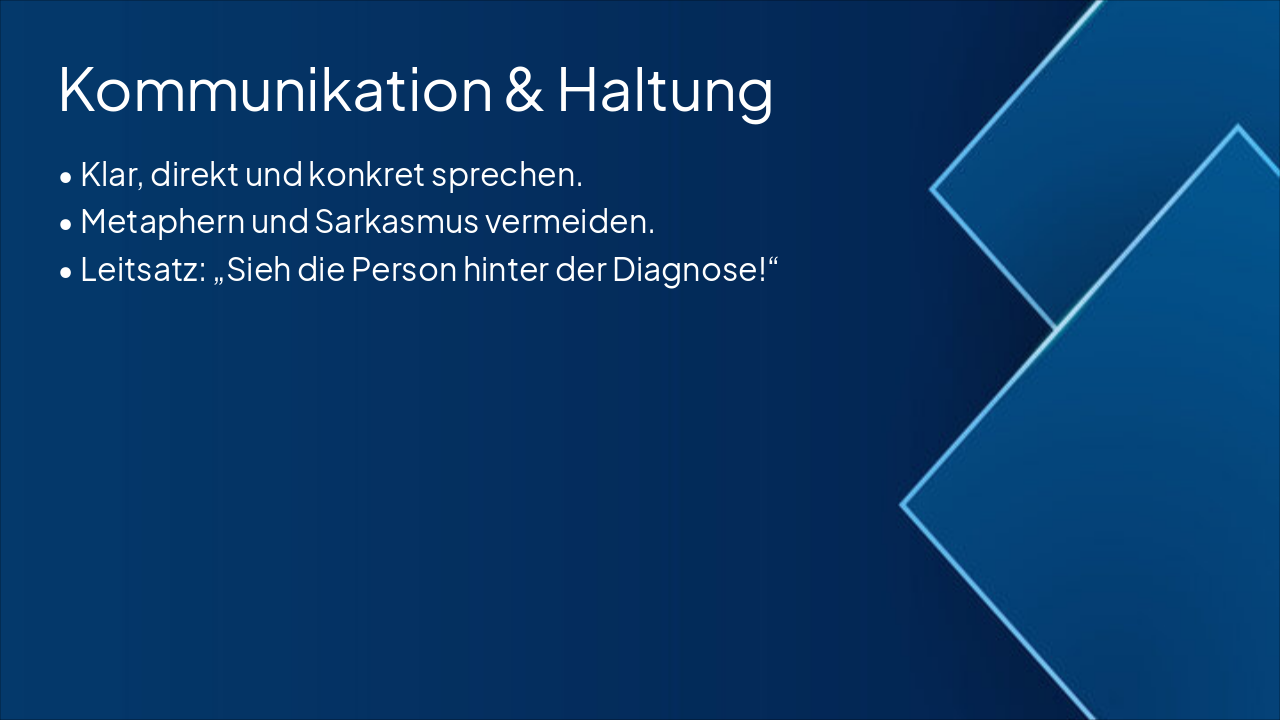 Slide 8 - Kommunikation & Haltung
