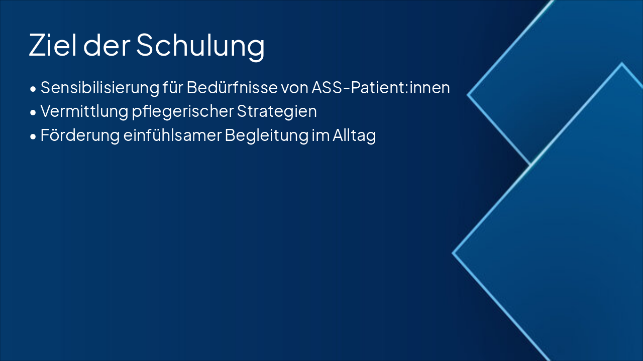 Slide 2 - Ziel der Schulung