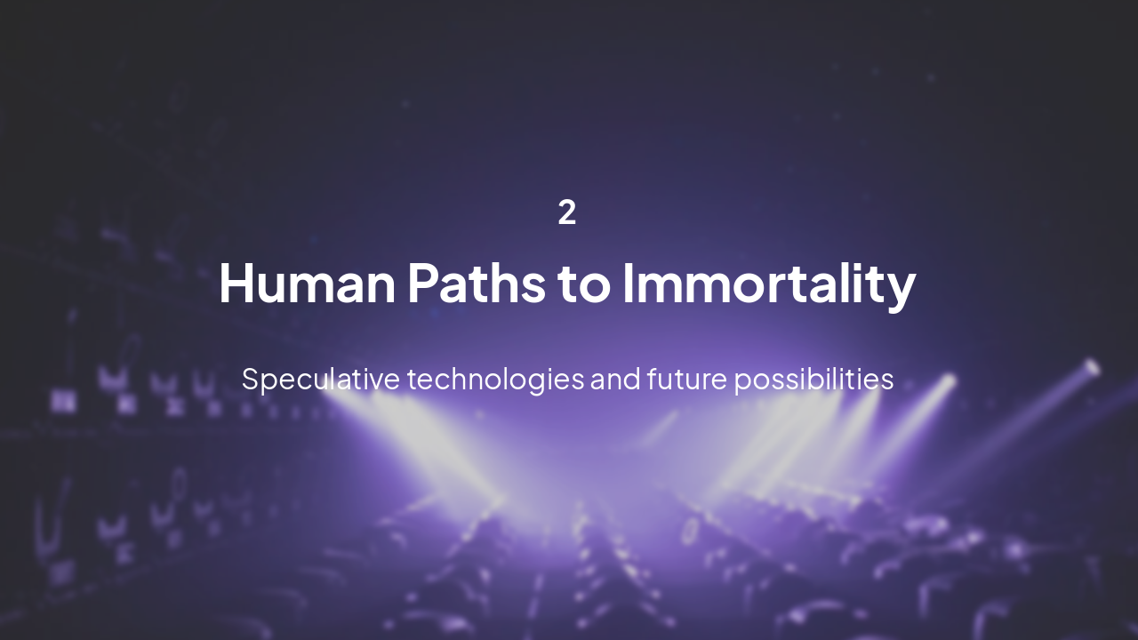 Slide 6 - Section 2: Human Immortality