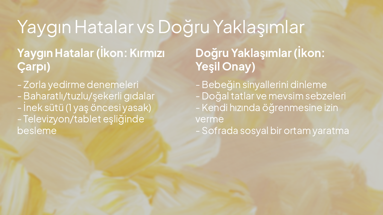 Slide 6 - Yaygın Hatalar vs Doğru Yaklaşımlar