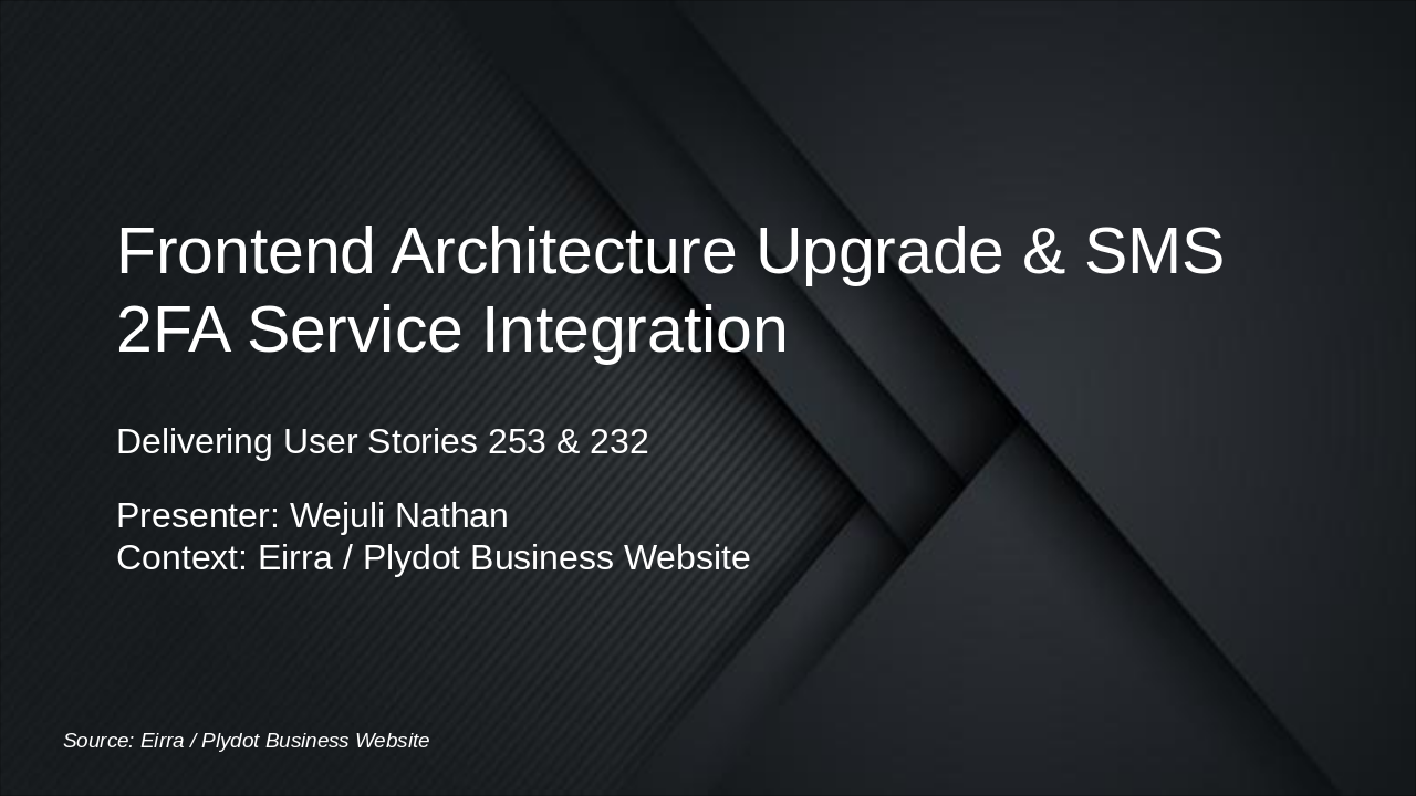 Modernizing Plydot: Dynamic Upgrades & 2FA Integration