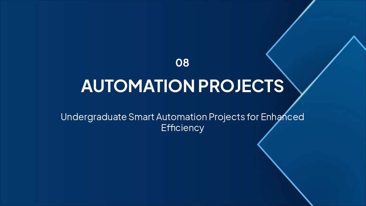 Slide 9 - AUTOMATION PROJECTS