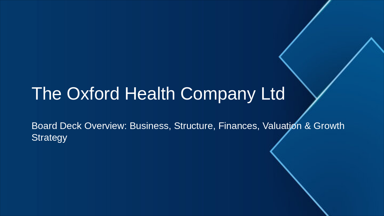 Oxford Health: Strategic Growth to £50m (36 chars)