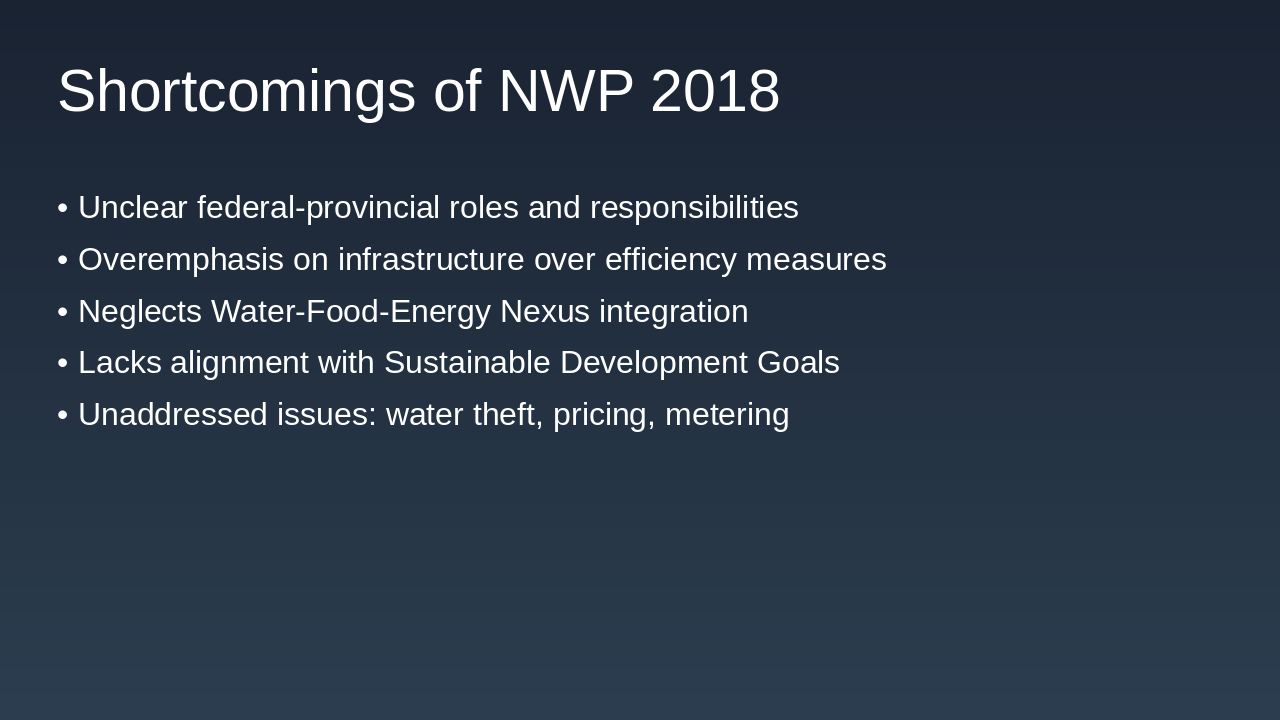 Slide 6 - Shortcomings of NWP 2018