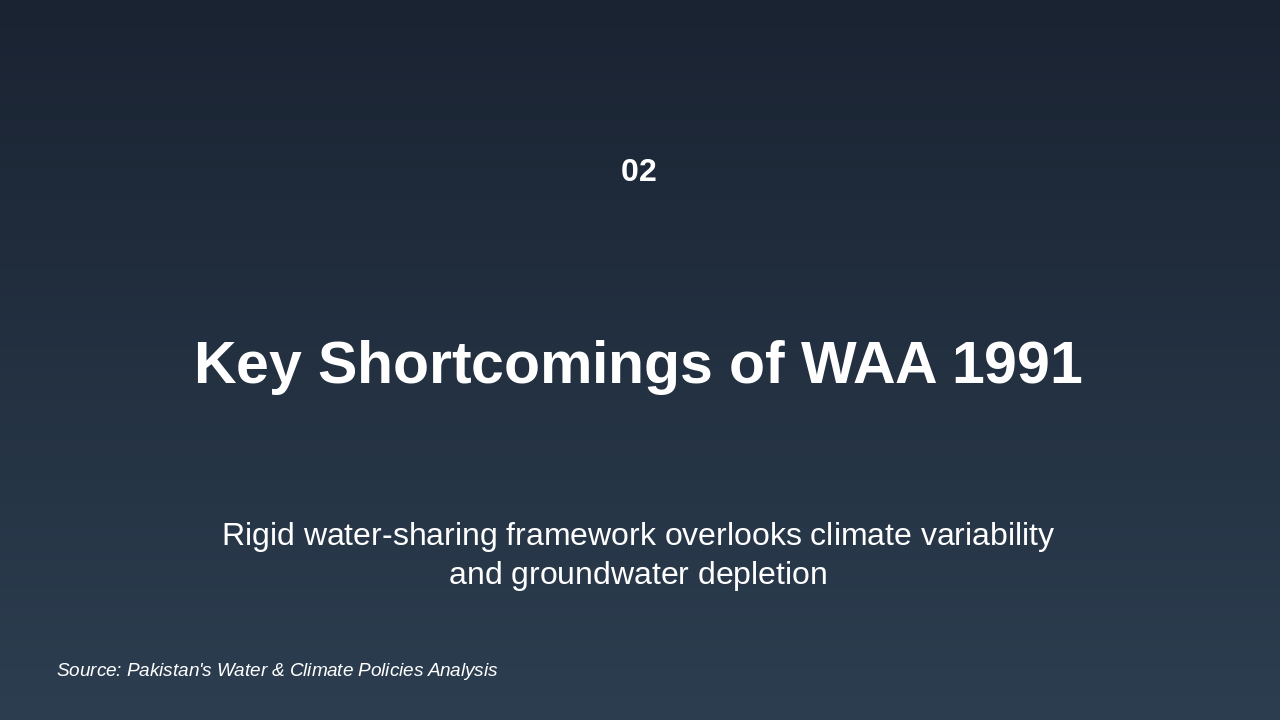 Slide 3 - Water Apportionment Accord 1991 (WAA 1991)