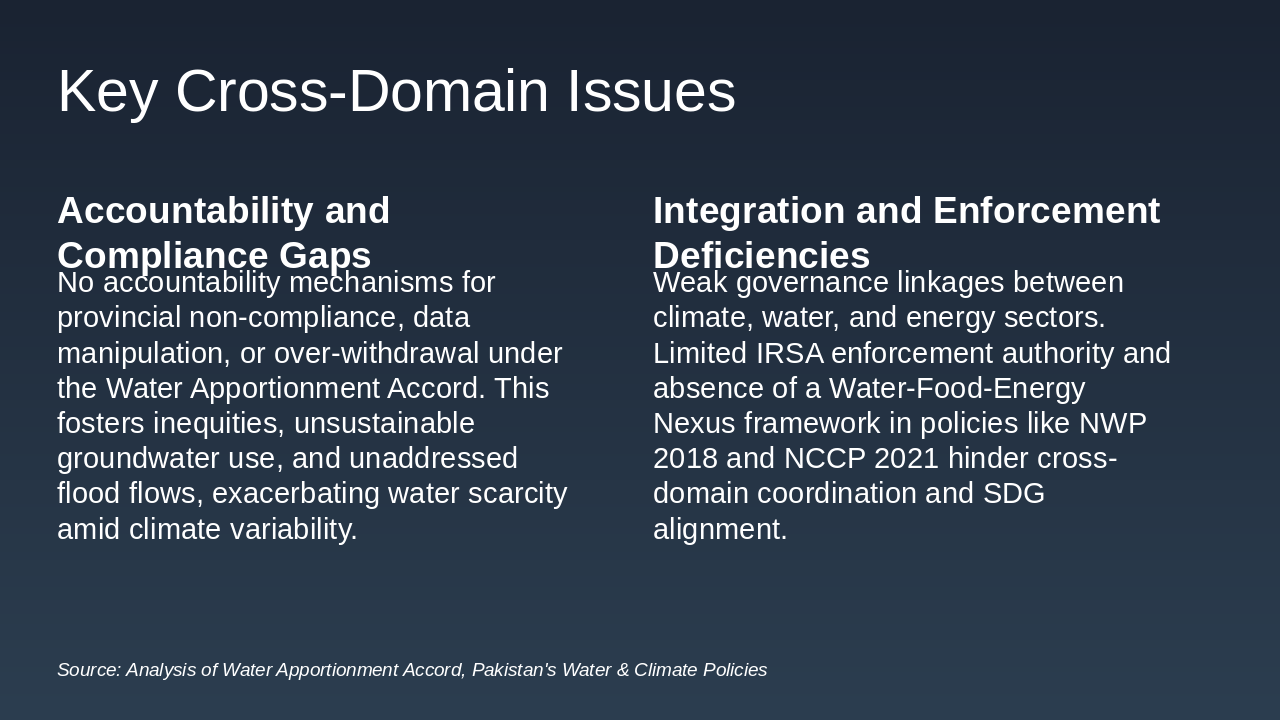 Slide 10 - Key Cross-Domain Issues