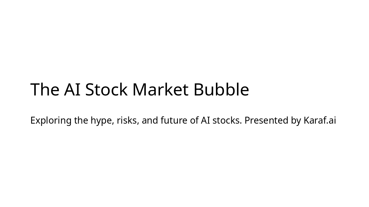 AI Stock Bubble: Boom or Bust?