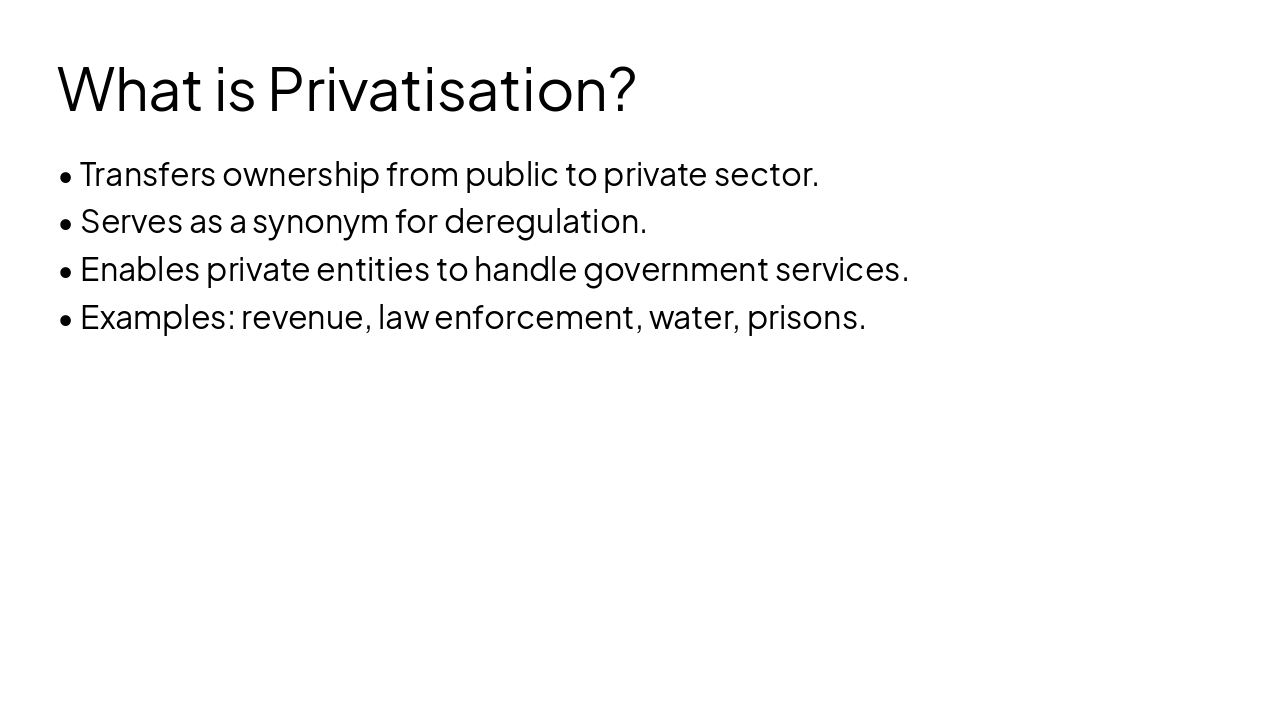 Slide 3 - What is Privatisation?