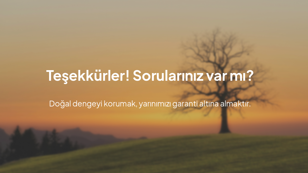 Slide 14 - Özet ve Kapanış