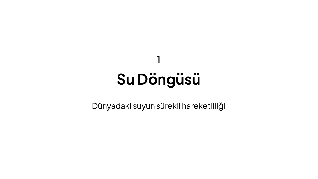 Slide 3 - Su Döngüsü