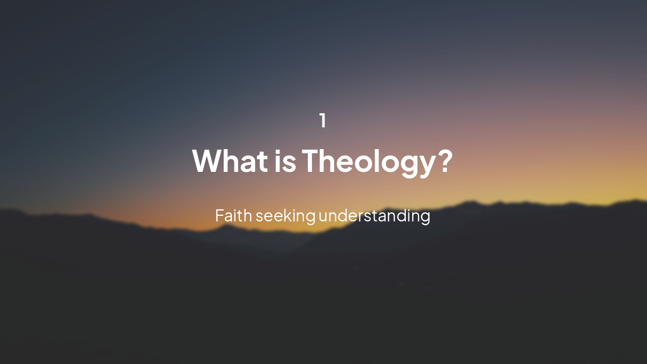 Slide 3 - Theology Definition