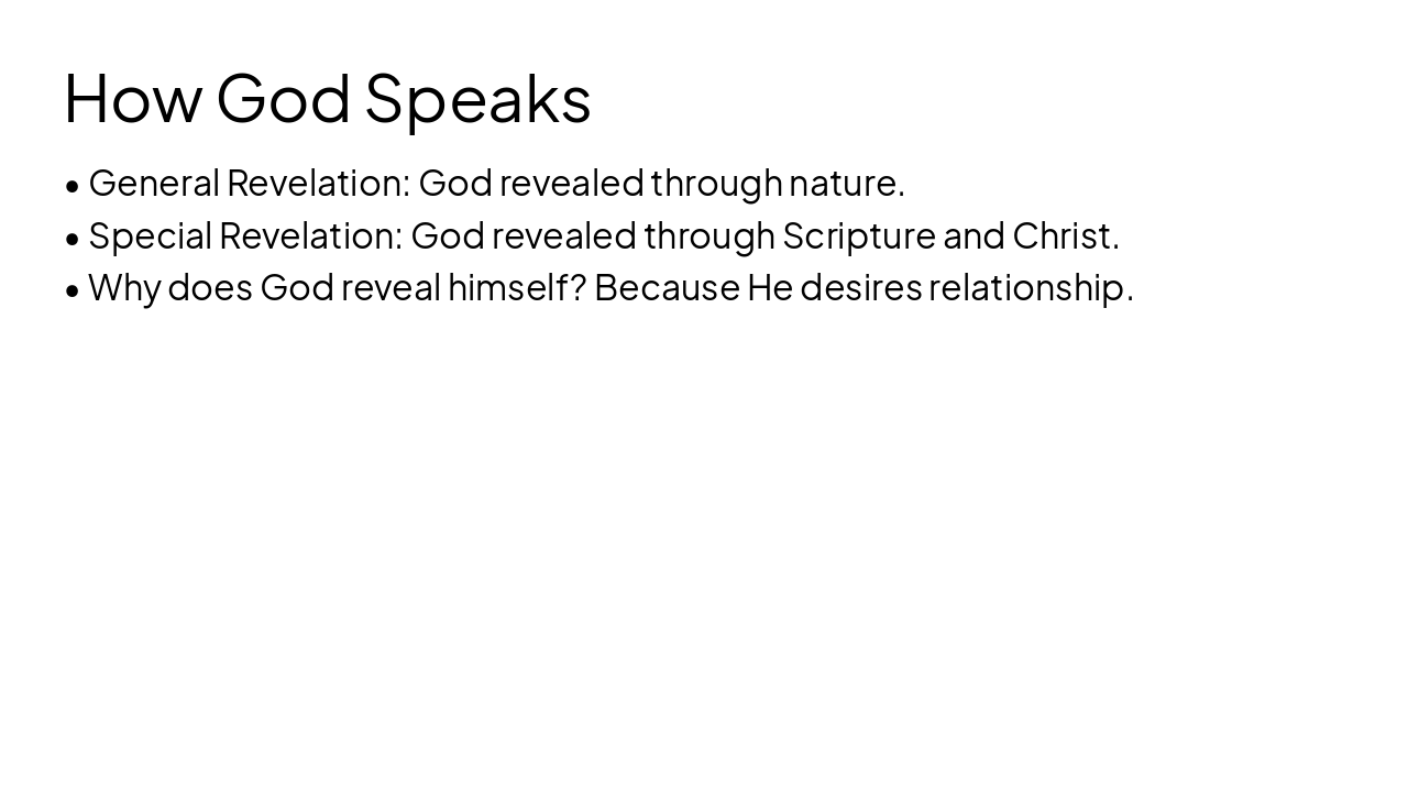 Slide 11 - How God Speaks