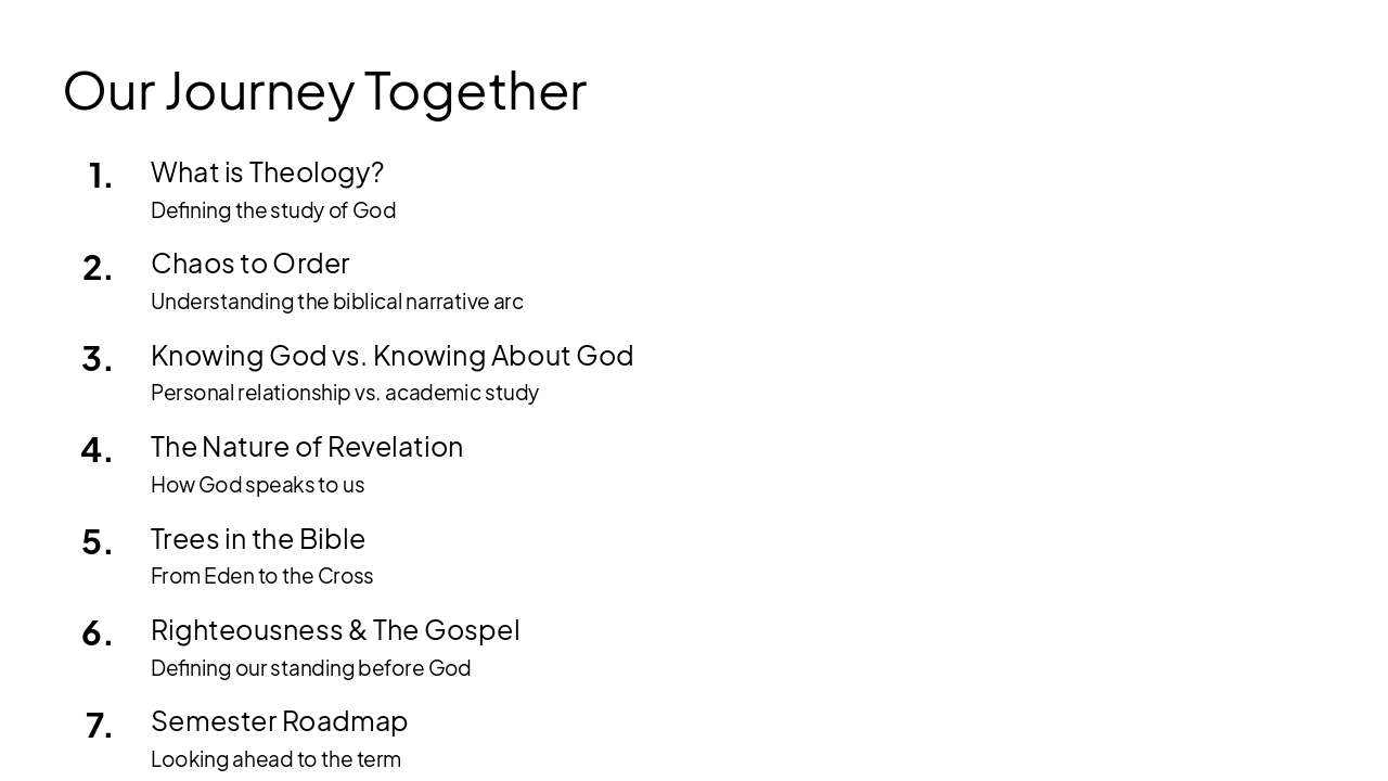 Slide 2 - Our Journey Together