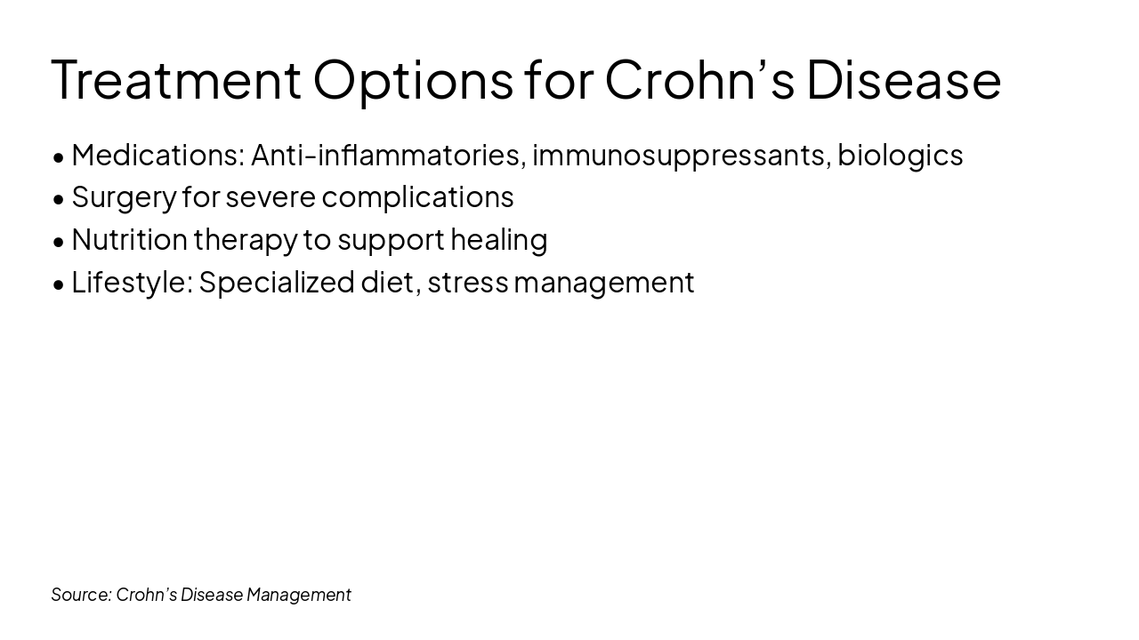 Slide 7 - Treatment Options for Crohn’s Disease