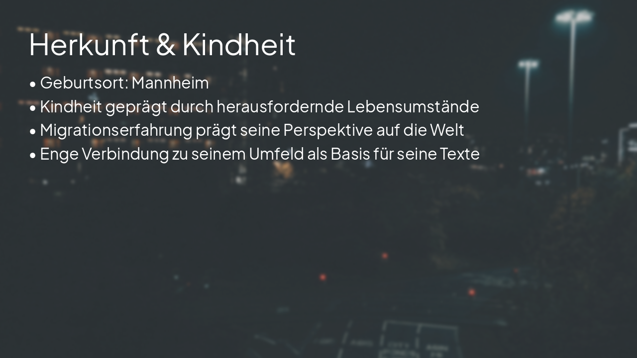 Slide 2 - Herkunft & Kindheit