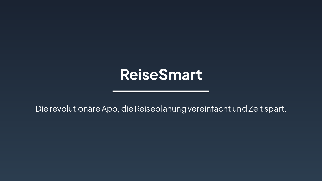 ReiseSmart: Revolution der Reiseplanung