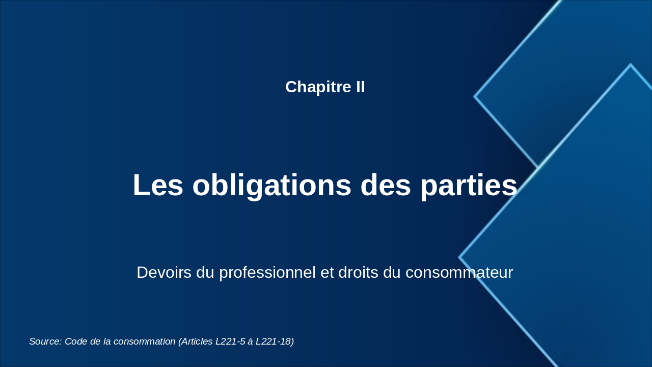Slide 8 - Le contrat de consommation à distance : Quelle particularité ?
