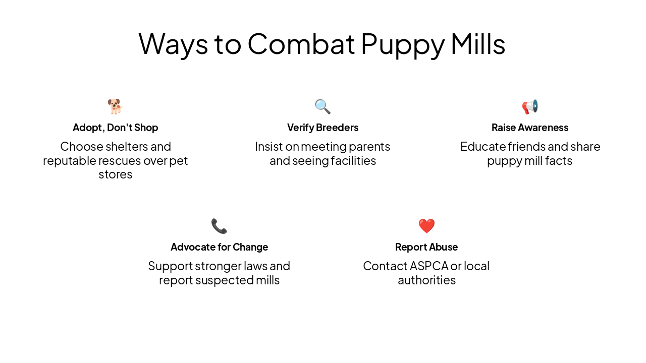 Slide 9 - Ways to Combat Puppy Mills