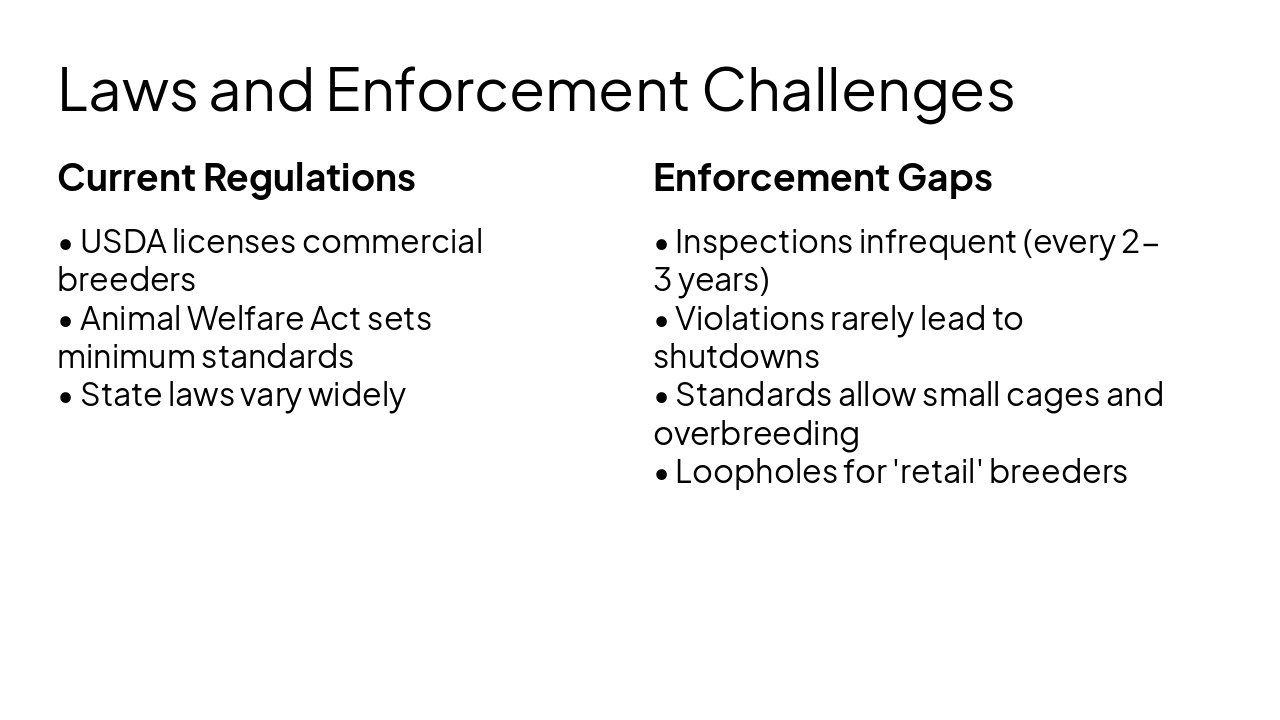 Slide 7 - Laws and Enforcement Challenges