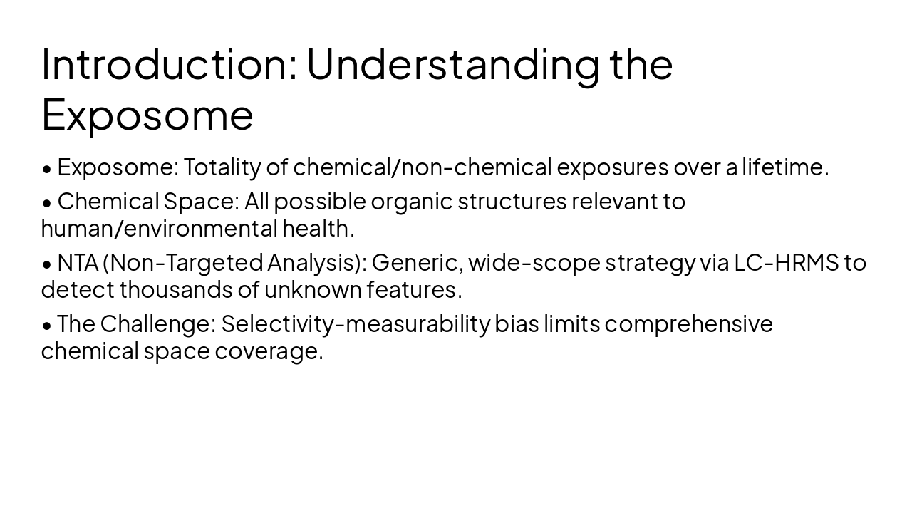 Slide 3 - Introduction: Understanding the Exposome