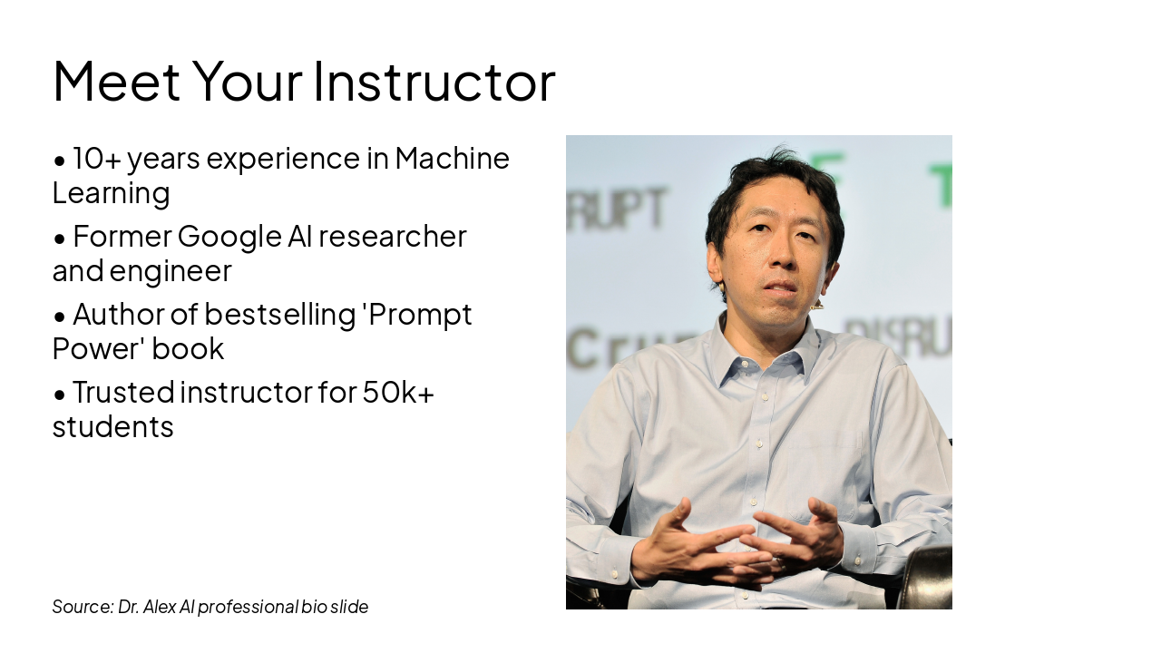 Slide 4 - Meet Your Instructor