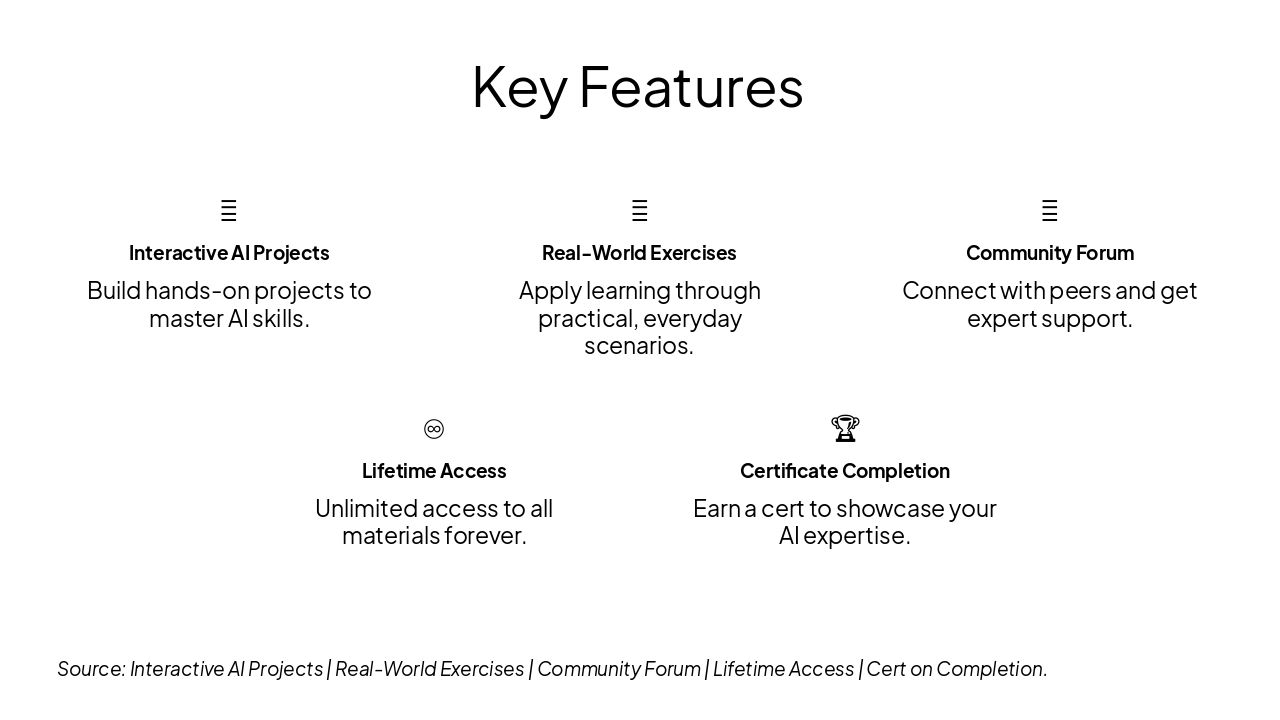 Slide 7 - Key Features