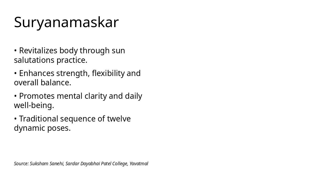Suryanamaskar: 12 Steps & Key Benefits