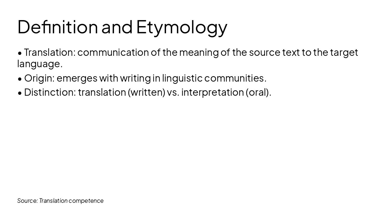 Slide 3 - Definition and Etymology