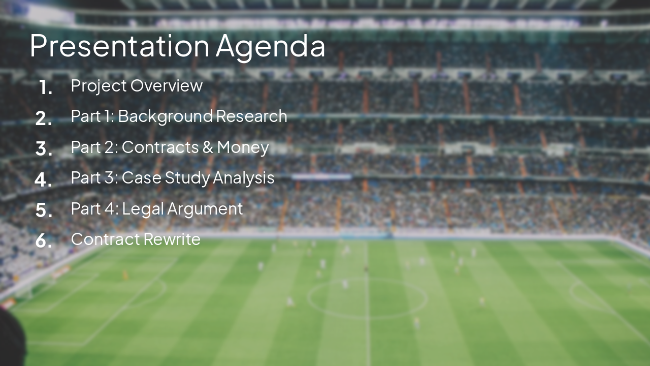 Slide 2 - Presentation Agenda